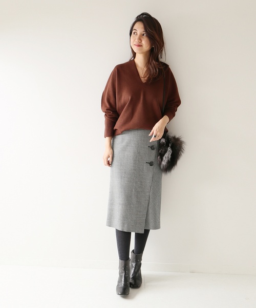 「Mature Framework」 長袖ニット FREE ブルー レディース_画像8