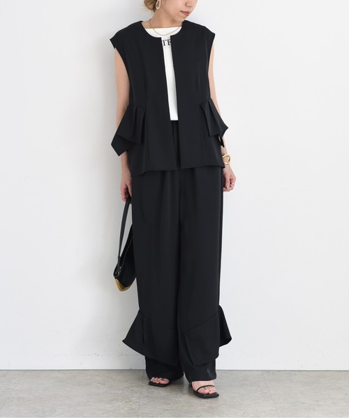 Eimee Law（エイミーロウ） セットアップ 折り紙フリルジレ×パンツ