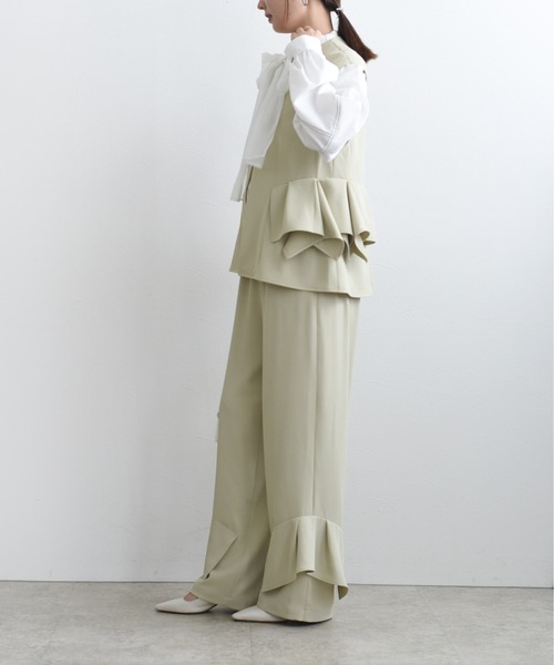 Eimee Law（エイミーロウ） セットアップ 折り紙フリルジレ×パンツ