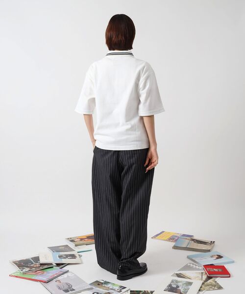 「FFEIN」 半袖シャツ MEDIUM オフホワイト メンズ_画像5