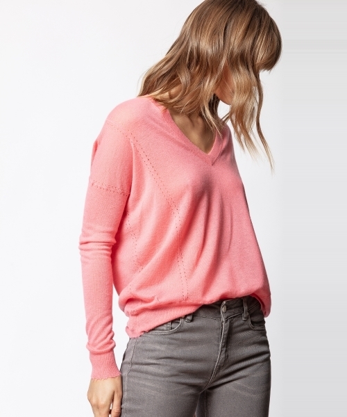 「ZADIG&VOLTAIRE」 長袖ニット SMALL ブルー系その他 レディース_画像2