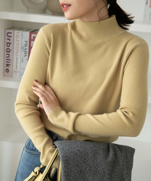 「Edit Sheen」 タートルネックニット M ブラック レディース_画像5