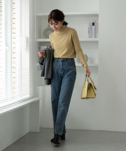 「Edit Sheen」 タートルネックニット M ブラック レディース_画像6