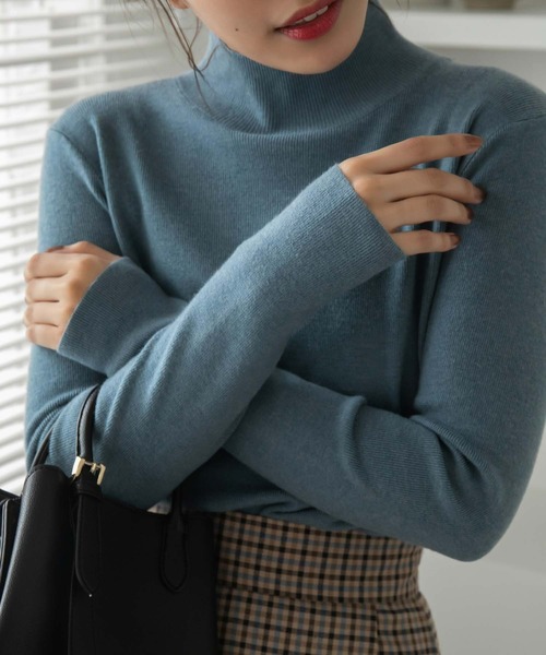 「Edit Sheen」 タートルネックニット M ブラック レディース_画像7