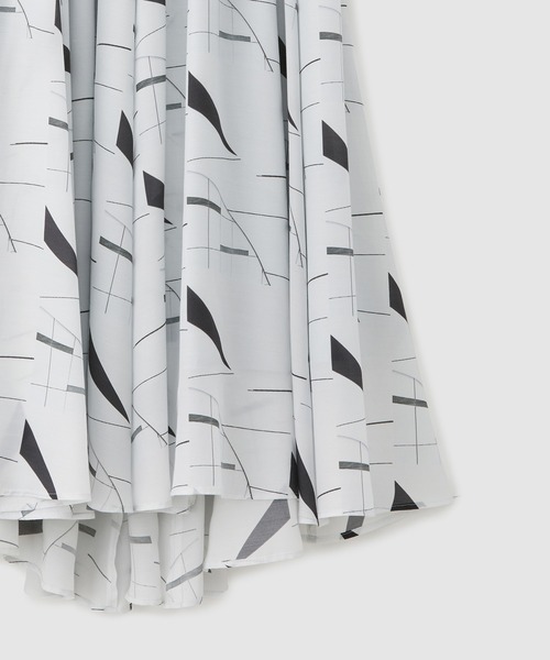 「ROPE'」 プリーツスカート 36 ライトグレー レディース_画像4