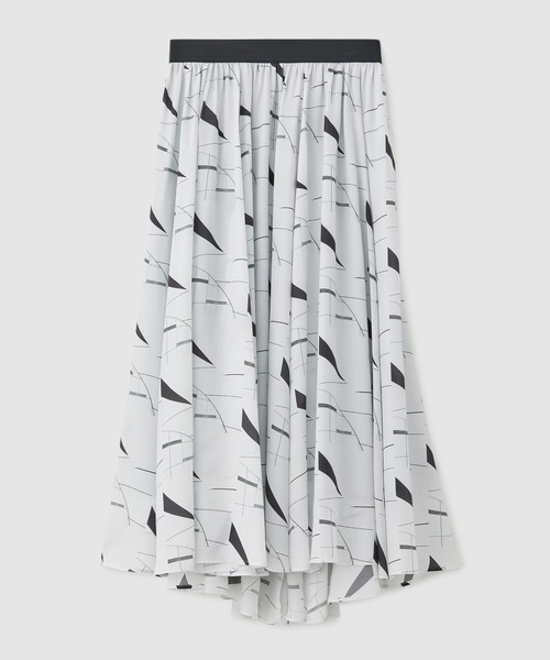 「ROPE'」 プリーツスカート 36 ライトグレー レディース_画像5