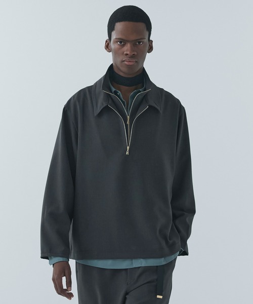 CULLNI（クルニ） tシャツ Relax Dry Stretch Half Zip Layerd Collar