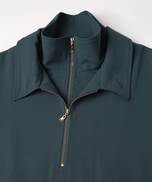 CULLNI（クルニ） tシャツ Relax Dry Stretch Half Zip Layerd Collar