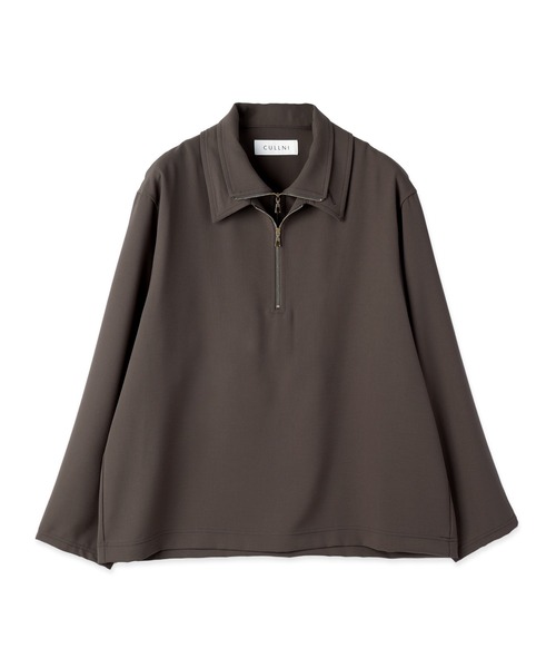 トップス CULLNI CULLNI（クルニ） tシャツ Relax Dry Stretch Half Zip Layerd Collar