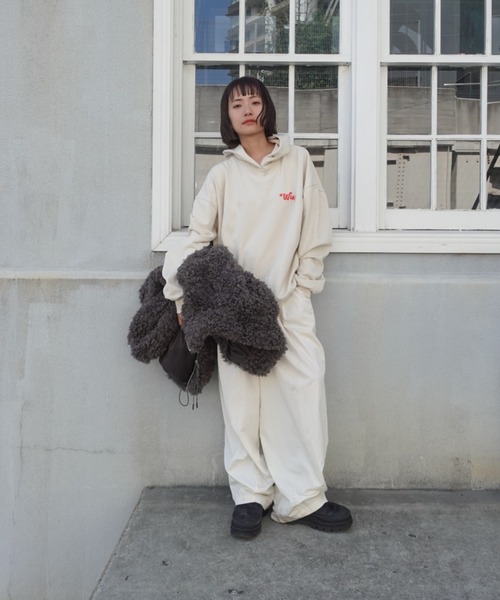 「TEEN BOOP」 プルオーバーパーカー FREE ネイビー レディース_画像3