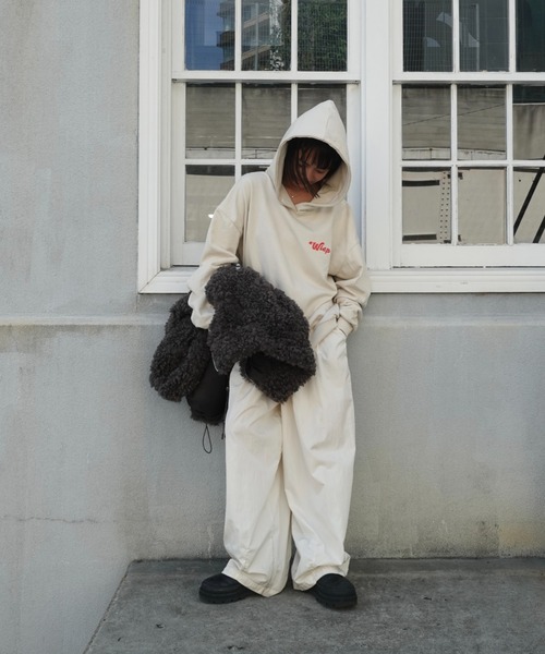 「TEEN BOOP」 プルオーバーパーカー FREE ネイビー レディース_画像5