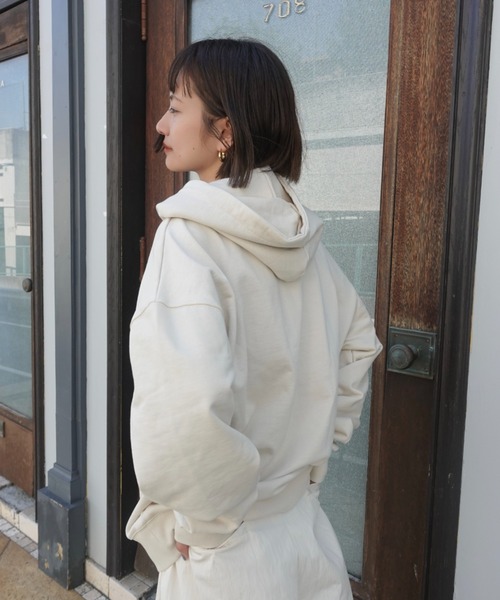 「TEEN BOOP」 プルオーバーパーカー FREE ネイビー レディース_画像9