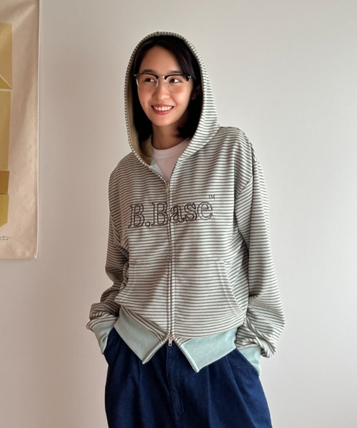 BROKEN BASE(ブロークンベース) パーカー B.Base Border Double-Zip BROKEN BASE(ブロークンベース) パーカー B.Base Border Double-Zip
