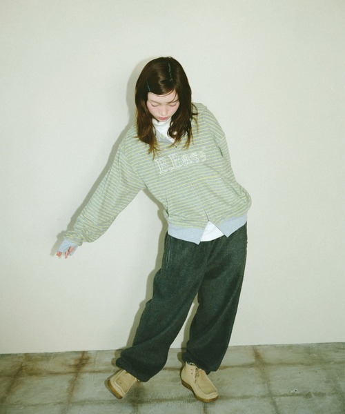 Broken base ボーダー　パーカー BROKEN BASE（ブロークンベース） パーカー B.Base Border Double-Zip