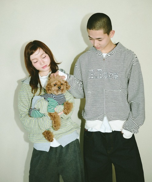 BROKEN BASE（ブロークンベース） パーカー B.Base Border Double-Zip