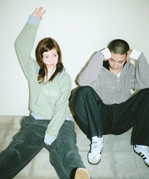 BROKEN BASE（ブロークンベース） パーカー B.Base Border Double-Zip