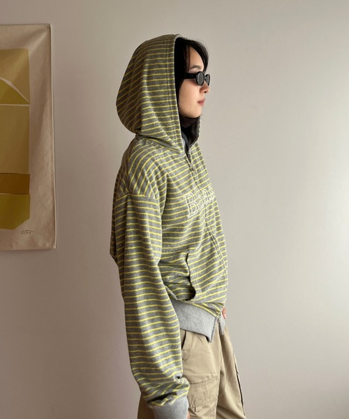 BROKEN BASE（ブロークンベース） パーカー B.Base Border Double-Zip
