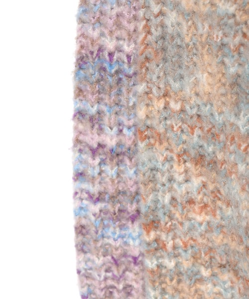 「w closet」 ニットカーディガン FREE ピンク レディース_画像2