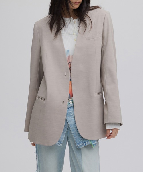 Ameri（アメリ） ジャケット テーラードジャケット DRY TWILL