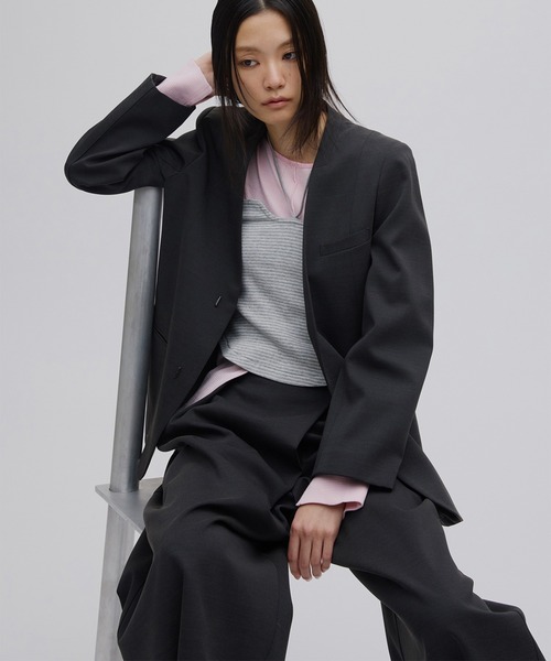 AMERI VINTAGE 黒テーラードジャケット パンツ セットアップ セール】GLITTER TWEED SET UP（セットアップ）｜Ameri（アメリ）の