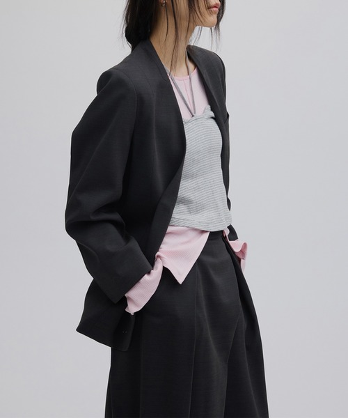 Ameri（アメリ） ジャケット テーラードジャケット DRY TWILL