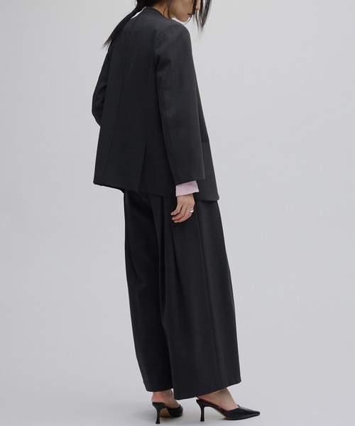 新品未使用　AMERI　TWILL JACKET LIKE TOP　アメリ　黒 Ameri（アメリ）の「TWILL JACKET LIKE TOP（シャツ/ブラウス）」 - WEAR