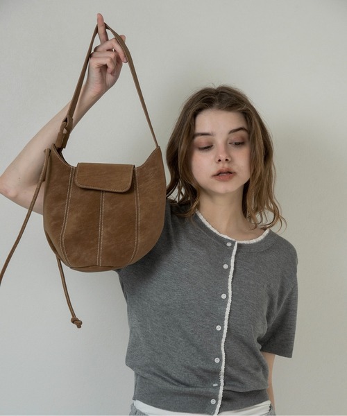 lawgy（ラウジー） ショルダーバッグ バッグ 2way round form flap bag 