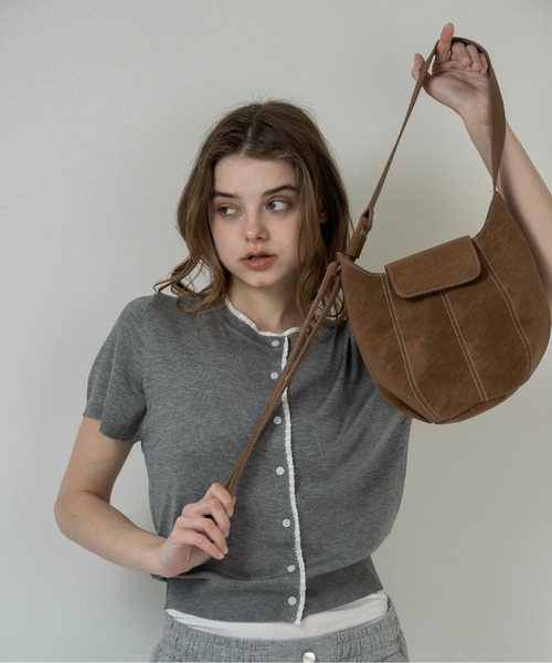 lawgy（ラウジー） ショルダーバッグ バッグ 2way round form flap bag