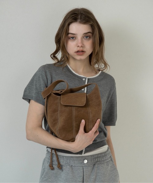 lawgy（ラウジー） ショルダーバッグ バッグ 2way round form flap bag