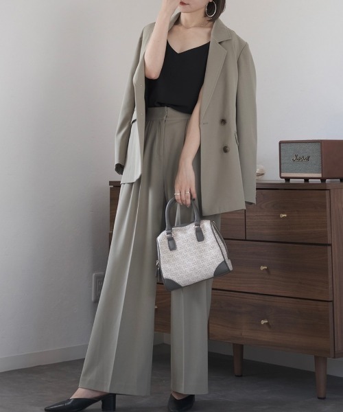 「Reurie'」 スラックス FREE ライトブルー レディース_画像3