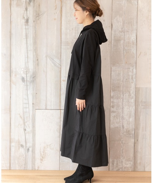 「PREFERIR」 ドッキングワンピース SMALL ブラック レディース_画像5