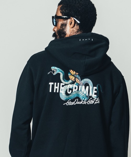 「CRIMIE」 プルオーバーパーカー M ブラック メンズの画像