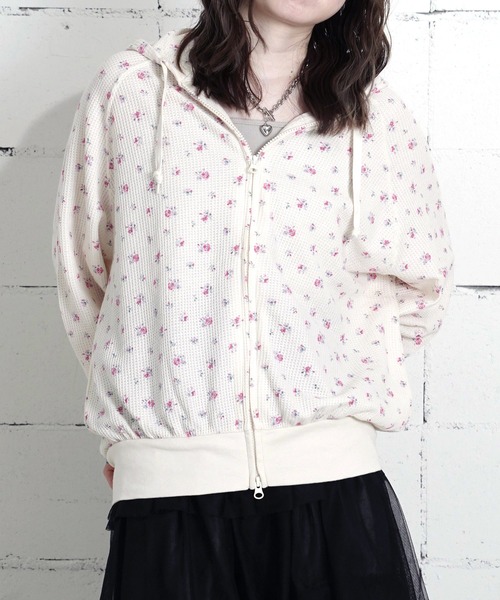 JEMORGAN（ジェーイーモーガン） パーカー 04”「JEMORGAN」ワッフル 花