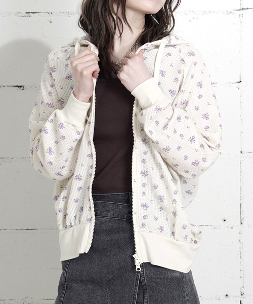 JEMORGAN（ジェーイーモーガン） パーカー 04”「JEMORGAN」ワッフル 花