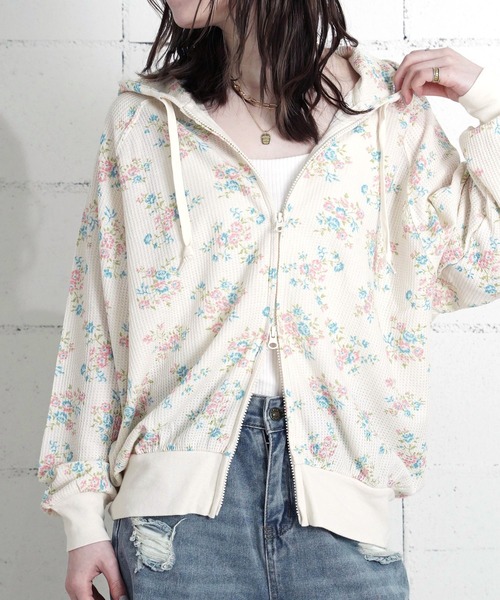 JEMORGAN（ジェーイーモーガン） パーカー 04”「JEMORGAN」ワッフル 花