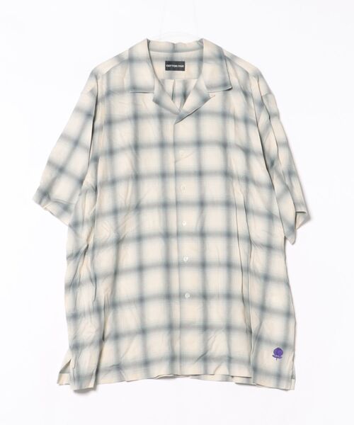 コットンパン　cotton pan 蜘蛛の巣　総柄　半袖シャツ COTTON PAN（コットンパン） シャツ 半袖 BEACH SS Ombre shirt