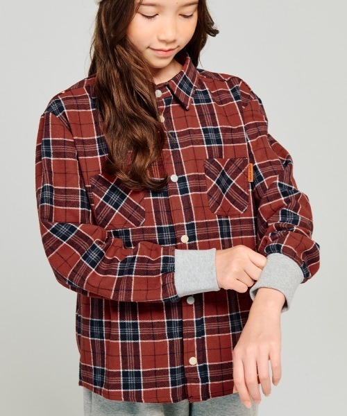 「KRIFF MAYER Kid's Collection」 「KIDS」長袖シャツ 130 オフホワイト キッズ_画像4