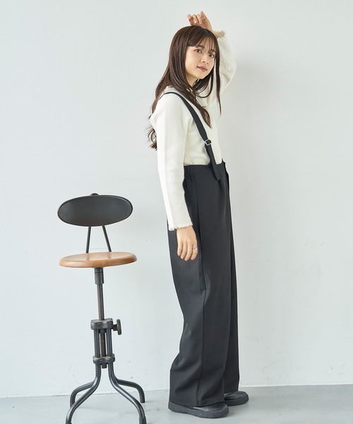 「mil」 パンツ X-SMALL チャコールグレー レディース_画像3