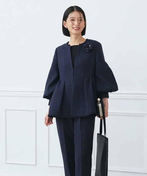 「RUIRUE BOUTIQUE」 パンツスーツ LL ブラック レディース_画像9