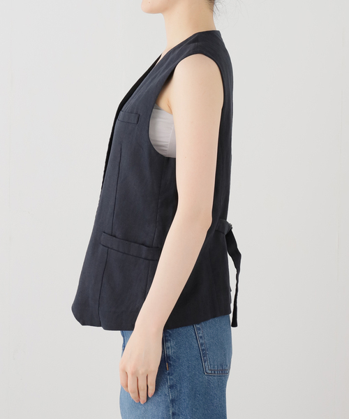 SLOBE IENA（スローブイエナ） ベスト ジレ フレンチリネンベスト