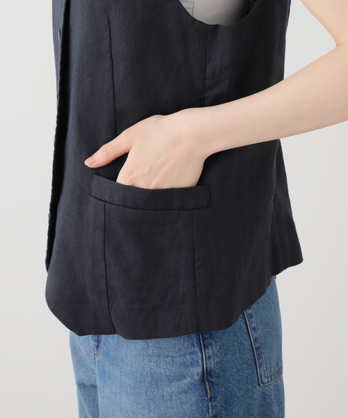 SLOBE IENA（スローブイエナ） ベスト ジレ フレンチリネンベスト