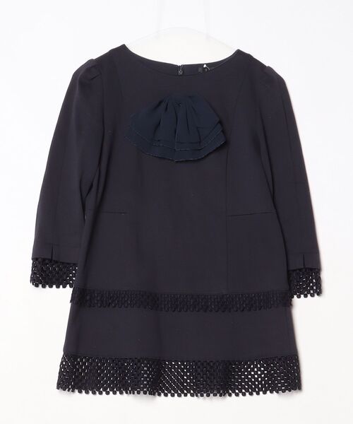 TO BE CHIC★新品★7分袖チュニック 黒 TO BE CHIC（トゥー ビー シック） 7分袖チュニック 38 ネイビー