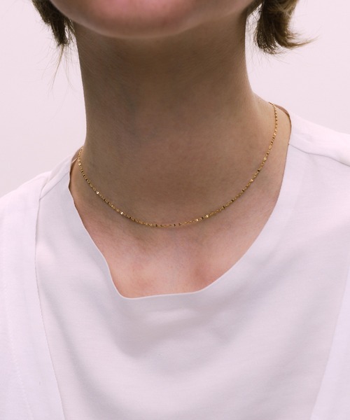 Ag925　チェーンネックレス　約51センチ whoseA（フーシー） ネックレス 「silver925」Petal Chain Nec