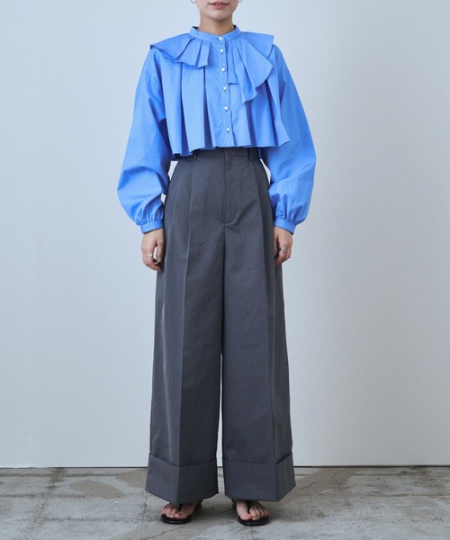 「Audrey and John Wad」 パンツ M アイボリー レディース_画像7