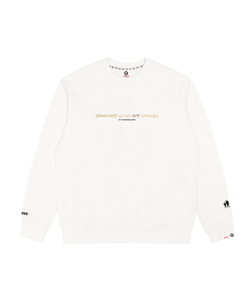 「AAPE BY A BATHING APE」 スウェットカットソー MEDIUM ブラック メンズ_画像3