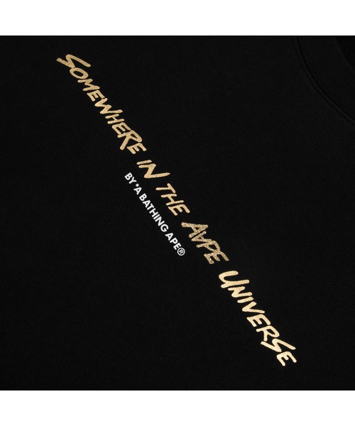 「AAPE BY A BATHING APE」 スウェットカットソー MEDIUM ブラック メンズ_画像7