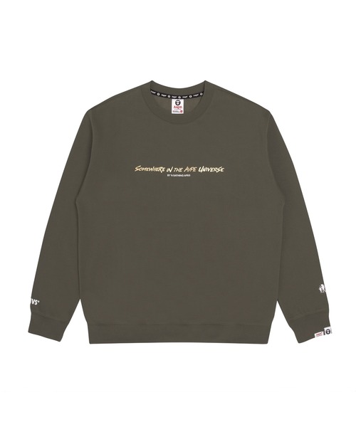 「AAPE BY A BATHING APE」 スウェットカットソー MEDIUM ブラック メンズ_画像9