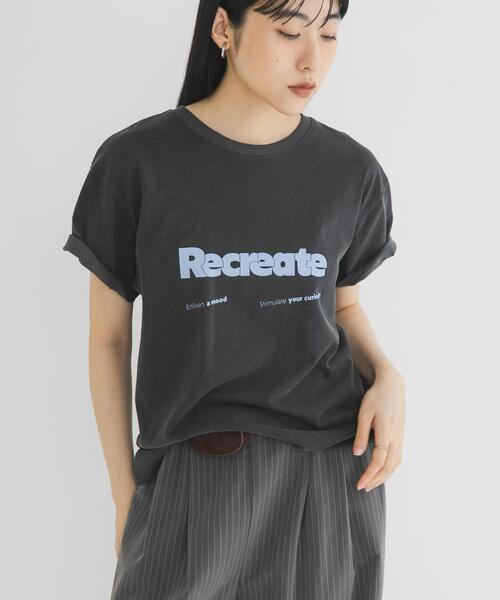 KBF（ケービーエフ） tシャツ 半袖 ロゴプリントTEE レディース