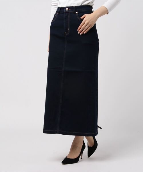 「Heather」 デニムスカート LARGE ネイビー レディース_画像6