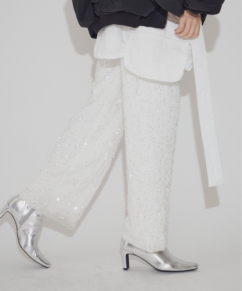 「LA BELLE ETUDE」 パンツ 0 シルバー レディース_画像2